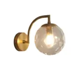 1-Light_Curved_Arm_Wall_Lamp_with_Spherical_Ribbed_Glass_Shade_-_-_tag1_-4115957 1 Light Curved Arm Wall Lamp with Spherical Ribbed Glass Shade tag1