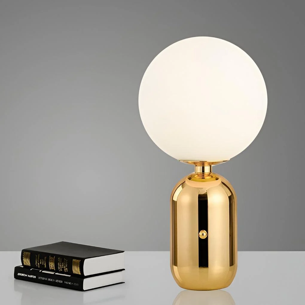 1-Light Handblown Aballs Table Lamp Electroplate Nordic -  - #tag1#
