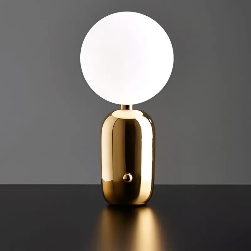 1 Light Handblown Aballs Table Lamp Electroplate Nordic tag1