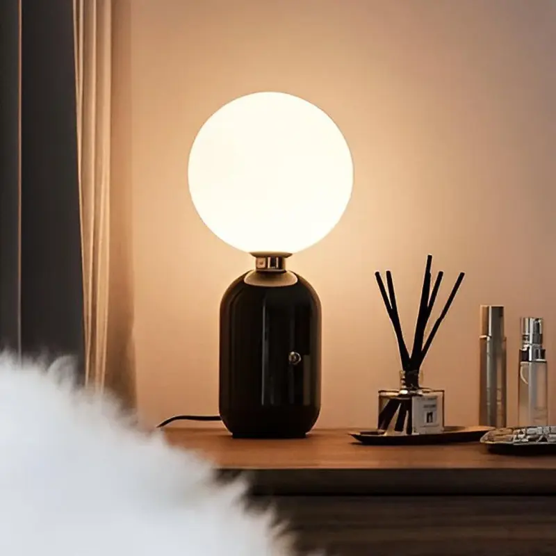 1 Light Handblown Aballs Table Lamp Electroplate Nordic tag1