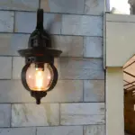 1-Light_LED_Outdoor_Wall_Lantern_with_Curved_Arm_-_-_tag1_-4116063 1 Light LED Outdoor Wall Lantern with Curved Arm tag1