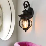 1-Light_LED_Outdoor_Wall_Lantern_with_Curved_Arm_-_-_tag1_-4116065 1 Light LED Outdoor Wall Lantern with Curved Arm tag1
