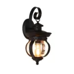 1-Light_LED_Outdoor_Wall_Lantern_with_Curved_Arm_-_-_tag1_-4116082 1 Light LED Outdoor Wall Lantern with Curved Arm tag1