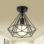 1 Light Mini Metal Geometric LED Retro Ceiling Light tag1