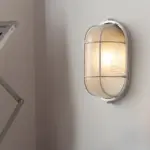 1 Light Retro Industrial Oval Round Outdoor Wall Lamp tag1