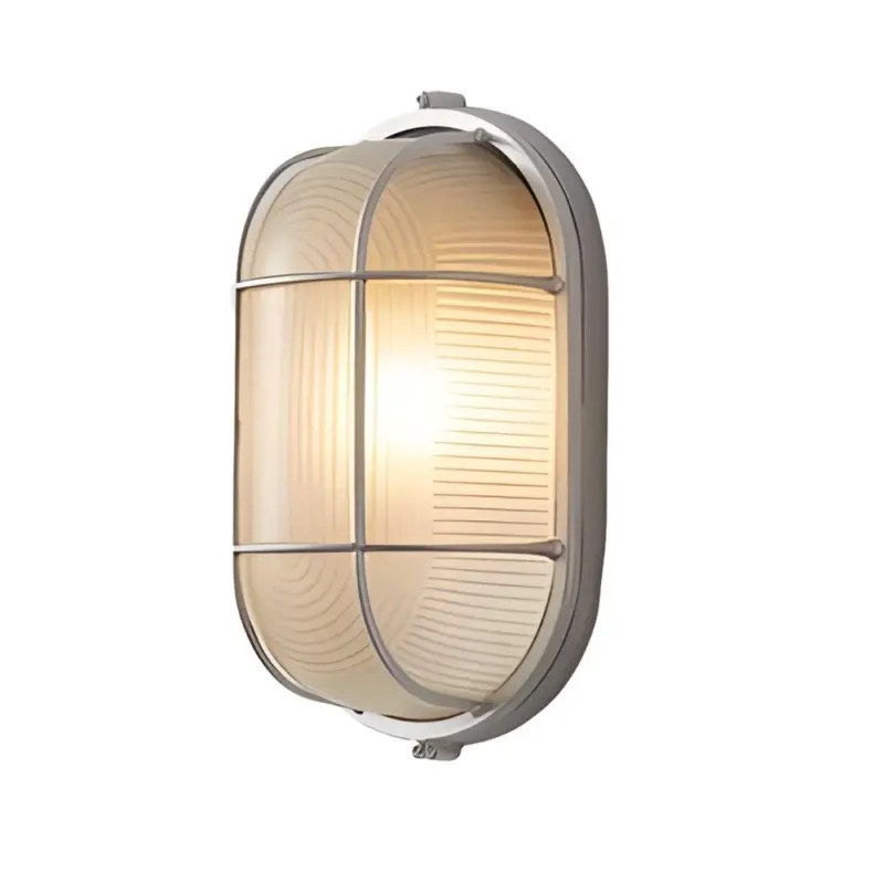 1 Light Retro Industrial Oval Round Outdoor Wall Lamp tag1