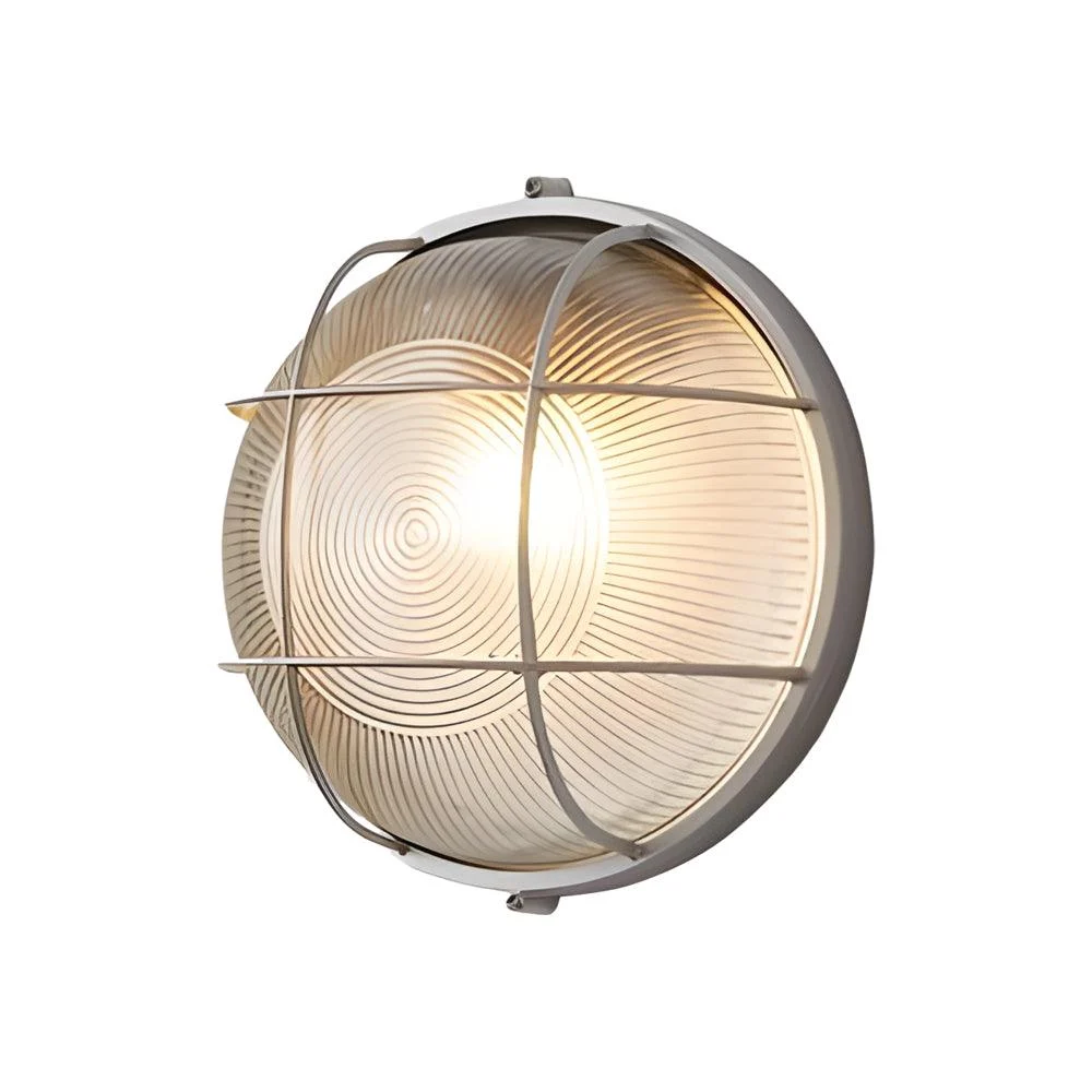 1-Light Retro Industrial Oval/Round Outdoor Wall Lamp -  - #tag1#