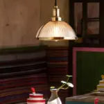 1-Light_Retro_Pendant_Lamp_with_Striped_Glass_Shade_-_-_tag1_-4116233 1 Light Retro Pendant Lamp with Striped Glass Shade tag1
