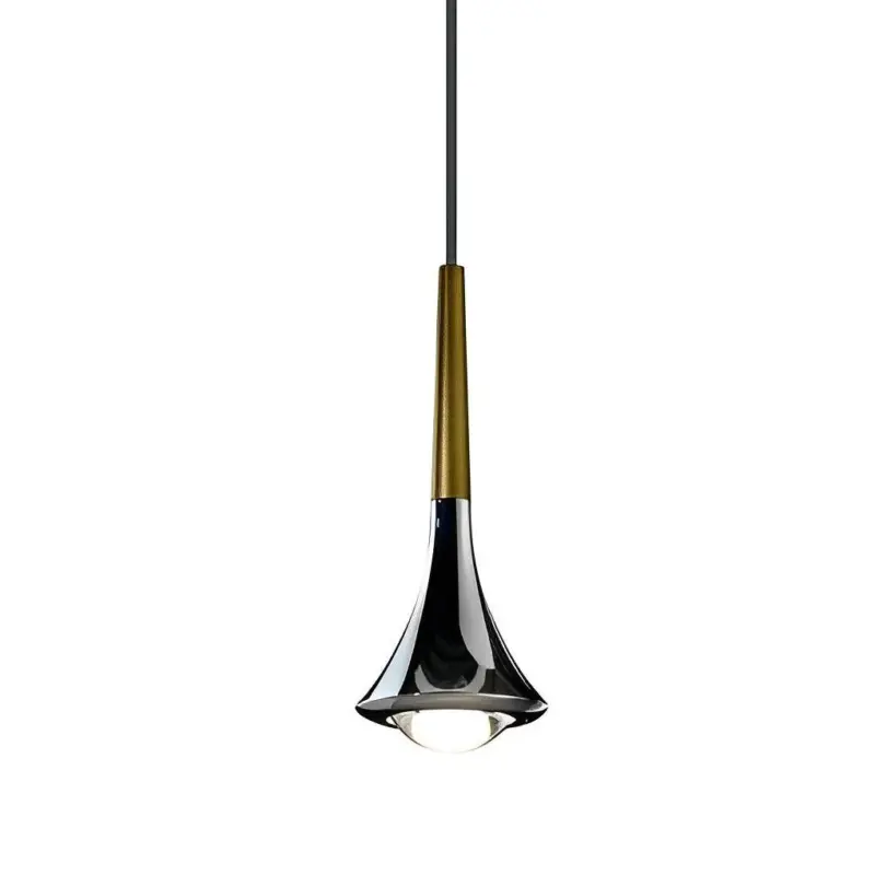 1 Light Water Drop Metal LED Nordic Stair Pendant Light tag1