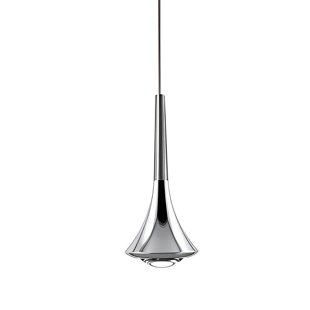 1-Light Water Drop Metal LED Nordic Stair Pendant Light -  - #tag1#