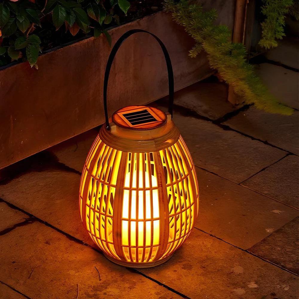 1-Pack Portable Waterproof Candle Holder Outdoor Solar Lanterns -  - #tag1#