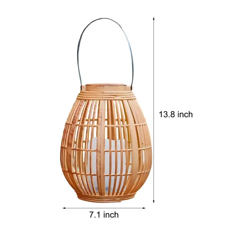 1 Pack Portable Waterproof Candle Holder Outdoor Solar Lanterns tag1