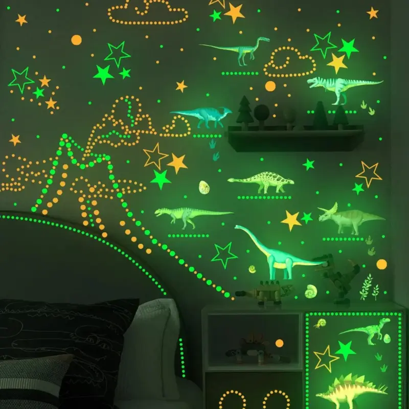 1 Set Afneembare Waterdichte Zelfklevende Dinosaurussen En Sterren Groene Lichtgevende Muurstickers Kinderkamerdecoratie.jpg a86933a0 0893 4bcf b6bb ea365e335dd5