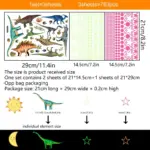 1 Set Afneembare Waterdichte Zelfklevende Dinosaurussen En Sterren Groene Lichtgevende Muurstickers Kinderkamerdecoratie.jpg af83f3f0 cb18 4f61 a3b1 9199de608685