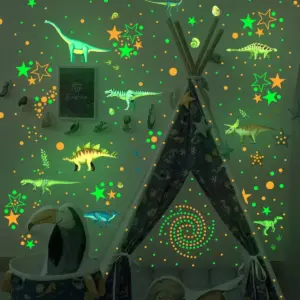 Wall Stickers - Dino-Glow - Removable Waterproof - Kids Room Decor