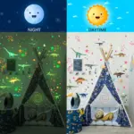 1 Set Afneembare Waterdichte Zelfklevende Dinosaurussen En Sterren Groene Lichtgevende Muurstickers Kinderkamerdecoratie.jpg bf1ae00b ec74 4bb4 a8c8 d86cdc96a2b8