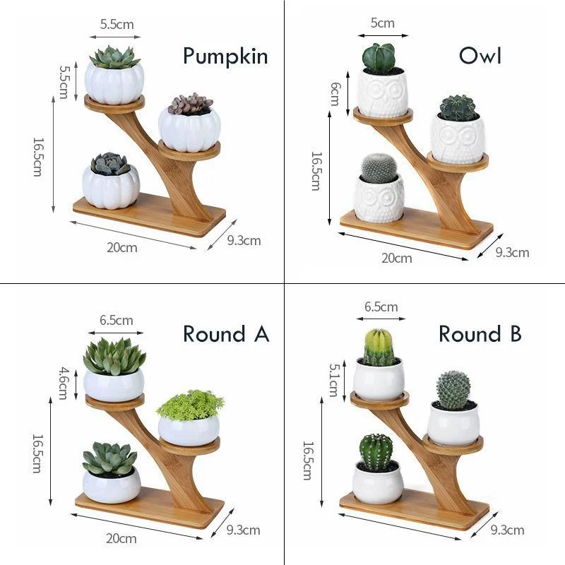 1 Set Ceramic Owl Garden Pots Modern Pumpkin Flowerpot Nursery Succulent Plant Pot 3 Bonsai Planters D15b3b08 9aaa 46dd A3c1 551ce1cf872a