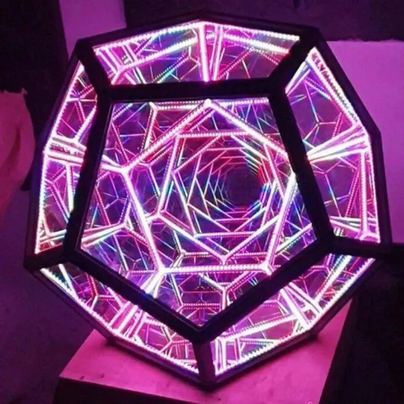 1 main christmas decor night lights creative cool infinite dodecahedron creative cool color art lights dream star lights birthday gifts