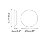 1.2.PUCK WALL ART Fluorescent wall light