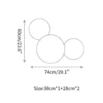1.4.PUCK WALL ART Fluorescent wall light