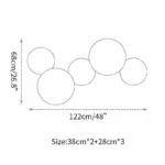 1.8.PUCK WALL ART Fluorescent wall light