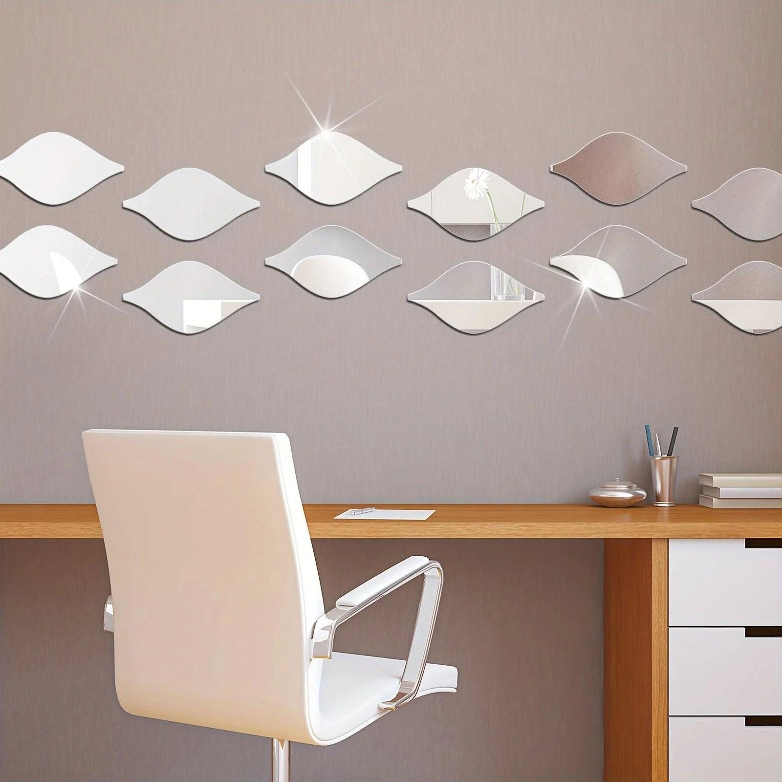 10/20/30pcs Water Drop Mirror Stickers, Acrylic Mirror Wall Stickers, Removable Acrylic Wall Sticker 3D DIY -  - #tag1#