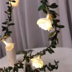 10 20 40leds Rose Flower led Fairy String Lights Battery Powered Wedding Valentine s Day Event bb2a579d 6023 4085 a1e1 c2180a9a63f7