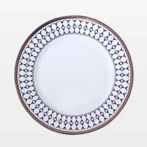 Ozarke's Vertex Wooden Blue Plate Set