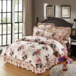 100 Cotton Soft Bedclothes Queen King size Bedding Sets Quilted Thick Bed spread Duvet Cover Bed