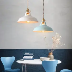 Homeko Colorful Round Iron Island Pendant Light