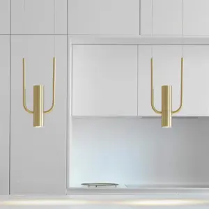 Homeko Metal Golden Pendant Light For Kitchen