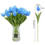 10PCS Tulip Artificial Flower Real Touch Artificial Bouquet Fake Flower for Wedding Decoration Flowers Home Garen 87522f17 f5bd 4467 ae85 b53e86024d07