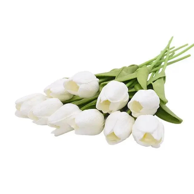 10 Heads Tulips Artificial Flowers -