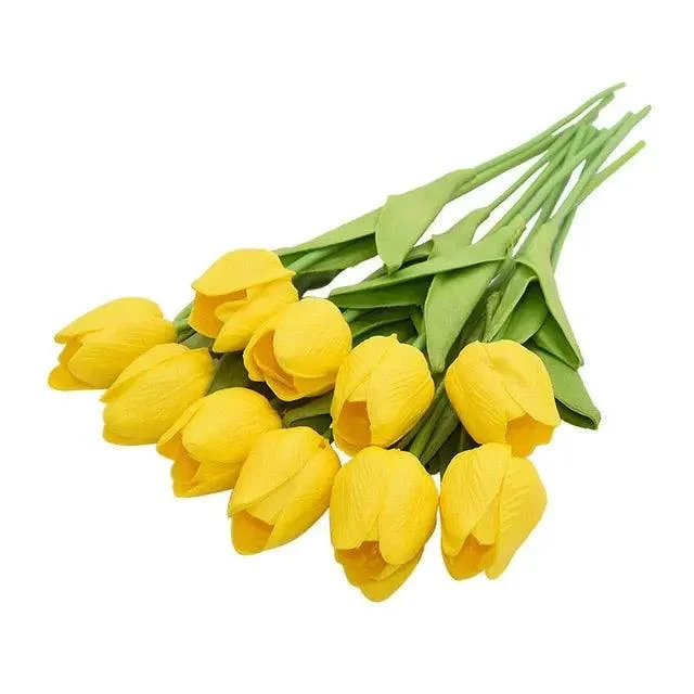 10 Heads Tulips Artificial Flowers -