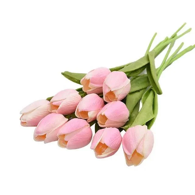 10 Heads Tulips Artificial Flowers -