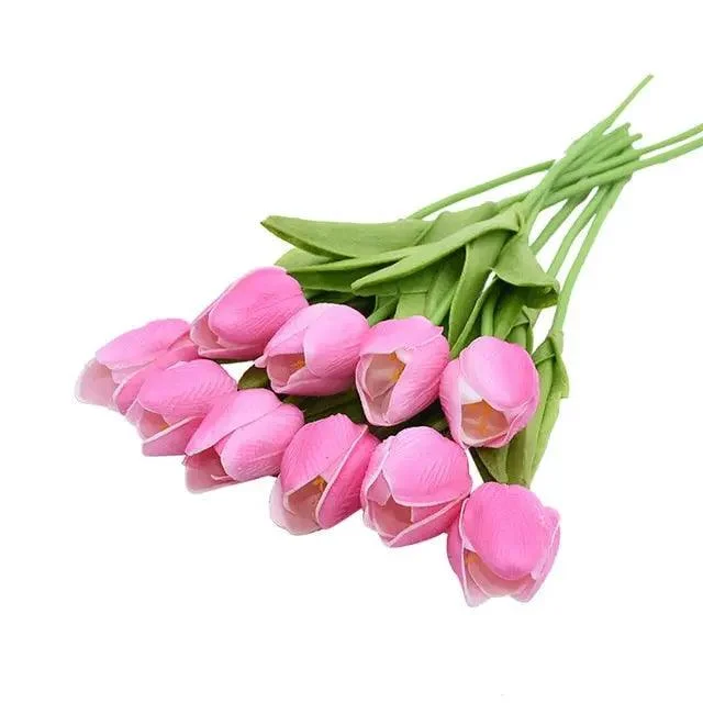 10 Heads Tulips Artificial Flowers -