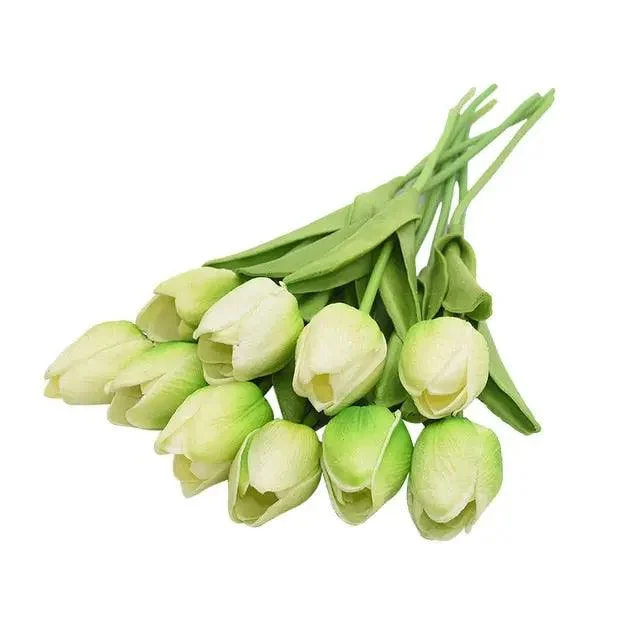 10 Heads Tulips Artificial Flowers -