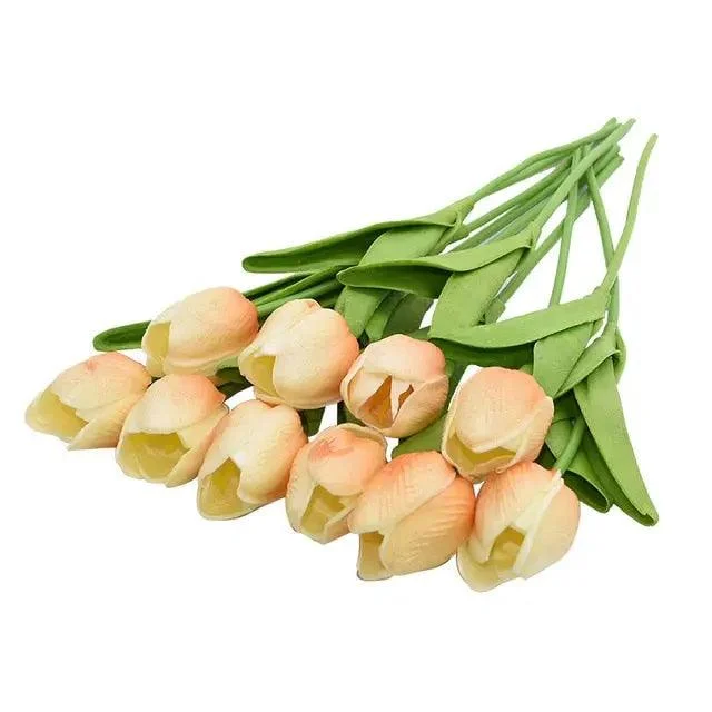 10 Heads Tulips Artificial Flowers -