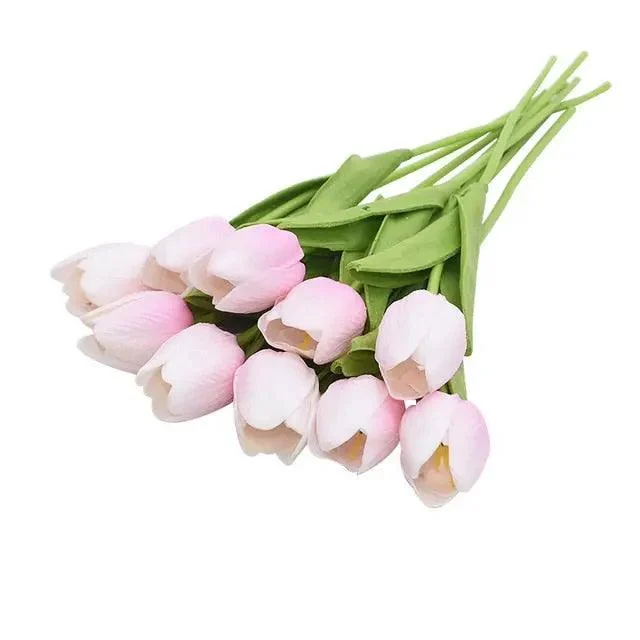 10 Heads Tulips Artificial Flowers -