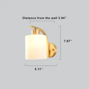 LichtGlow - Stylish glass wall lamp with cylindrical shape