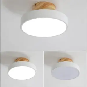 Homeko Wooden Finish LED Ceiling Lights