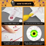 12 Pack 22 Inch Halloween Eyeball Balloons tag1