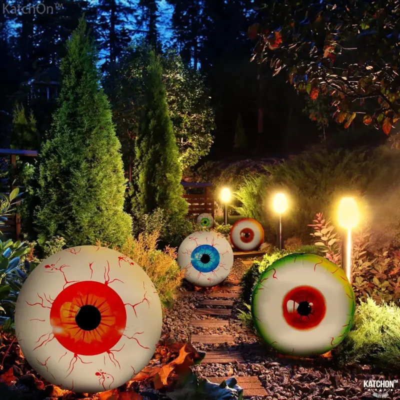 12 Pack 22 Inch Halloween Eyeball Balloons tag1