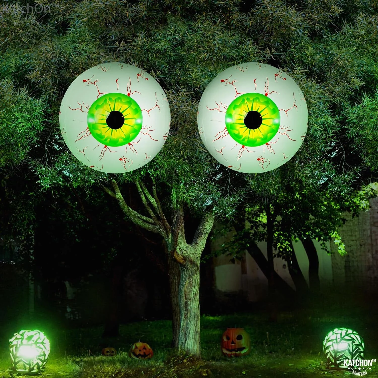 12-Pack: 22 Inch Halloween Eyeball Balloons -  - #tag1#