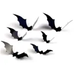 120 Piece 3D Bat Halloween Decoration Stickers tag1
