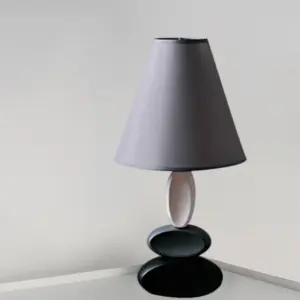 ShineStyle - Modern design table lamp with conical fabric shade