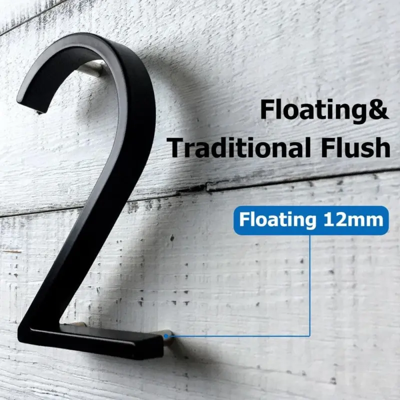 127mm Big Modern House Number Hotel Home Door Number Outdoor Address Plaque Zinc Alloy Number for 2747d1cc 21d3 435d 9d28 0e91ed67b731