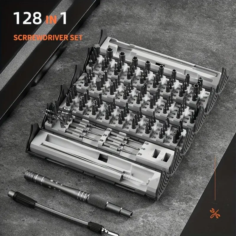 128pcs Precision Screwdriver Set With Flexible Shaft tag1