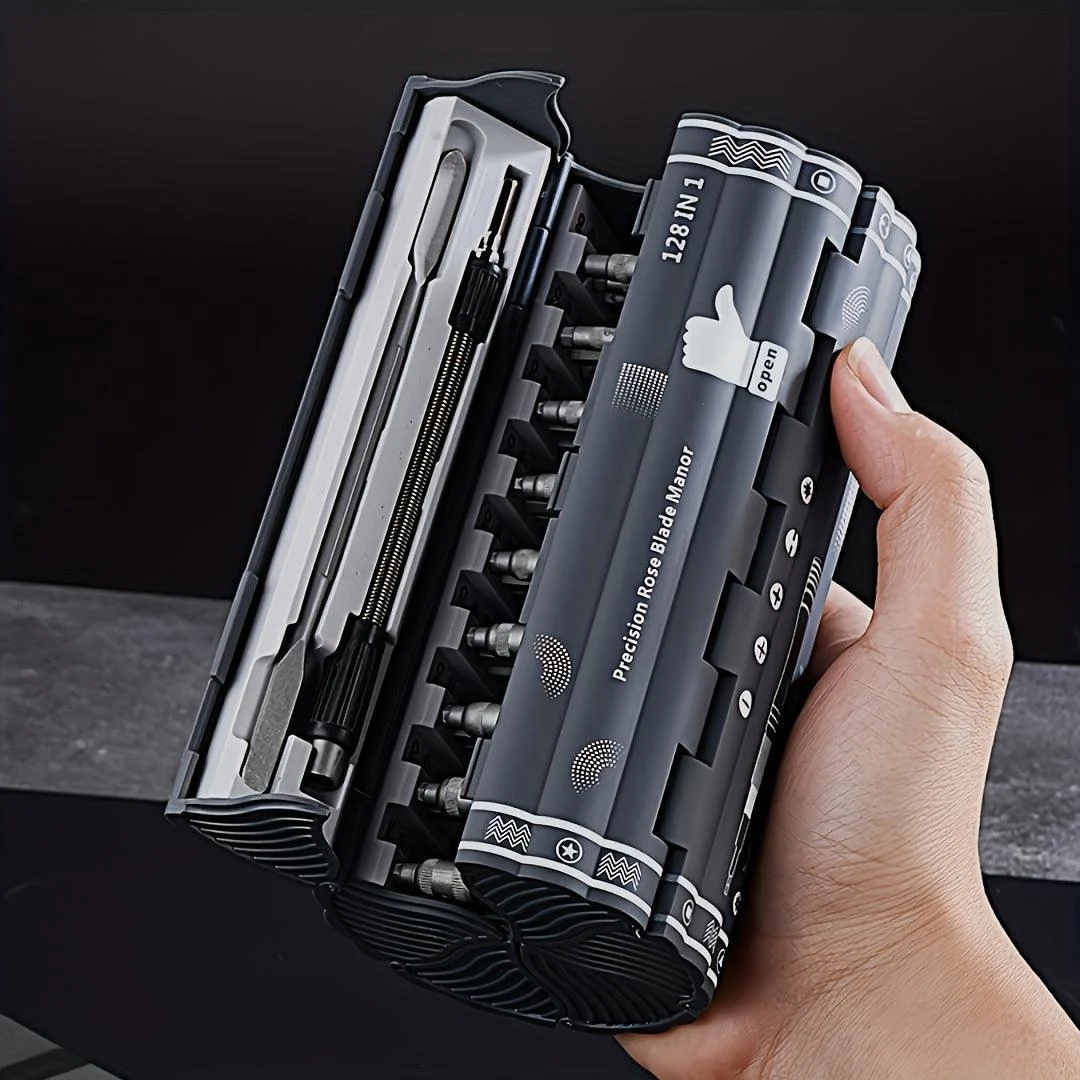 128pcs Precision Screwdriver Set With Flexible Shaft -  - #tag1#
