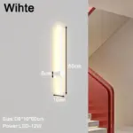 128rDimbare Indoor Led Wandlampen Wandverlichtingsarmaturen Voor Slaapkamer Woonkamer Zwart Wit Binnenmuur Schans Voor Gang
